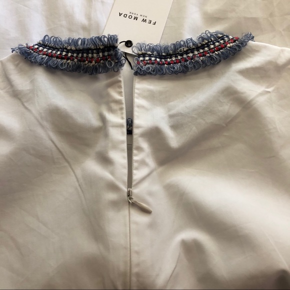 NWT Few Moda Fluted Ruffle Bell Sleeve Top - Picture 7 of 8